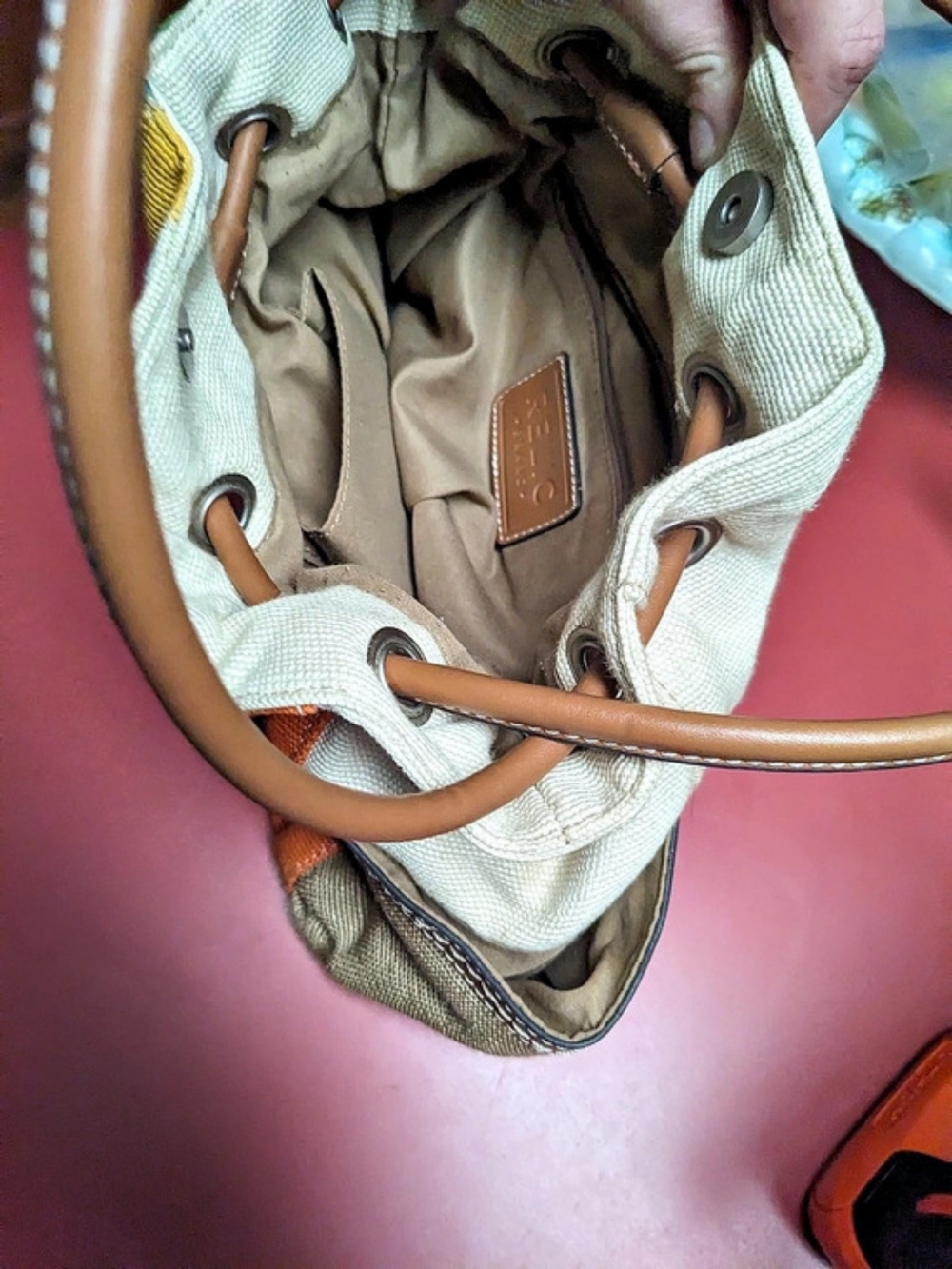 Relic Multicolor Striped Canvas Tote Bag - Picture 4 of 6